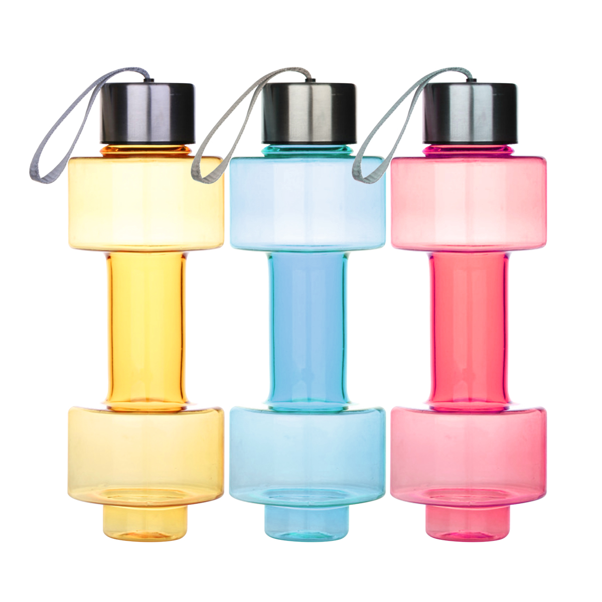 Dumbbell Plastic Water Bottle (550ml)